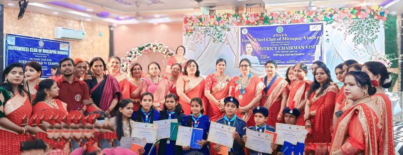 इनरव्हील क्लब ऑफ मिर्जापुर विंध्याचल ने स्काउट-गाइड्स को किया सम्मानित