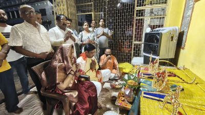 अध्यक्ष ने किया श्री रामलीला कमेटी का श्री मुकुट पूजन
